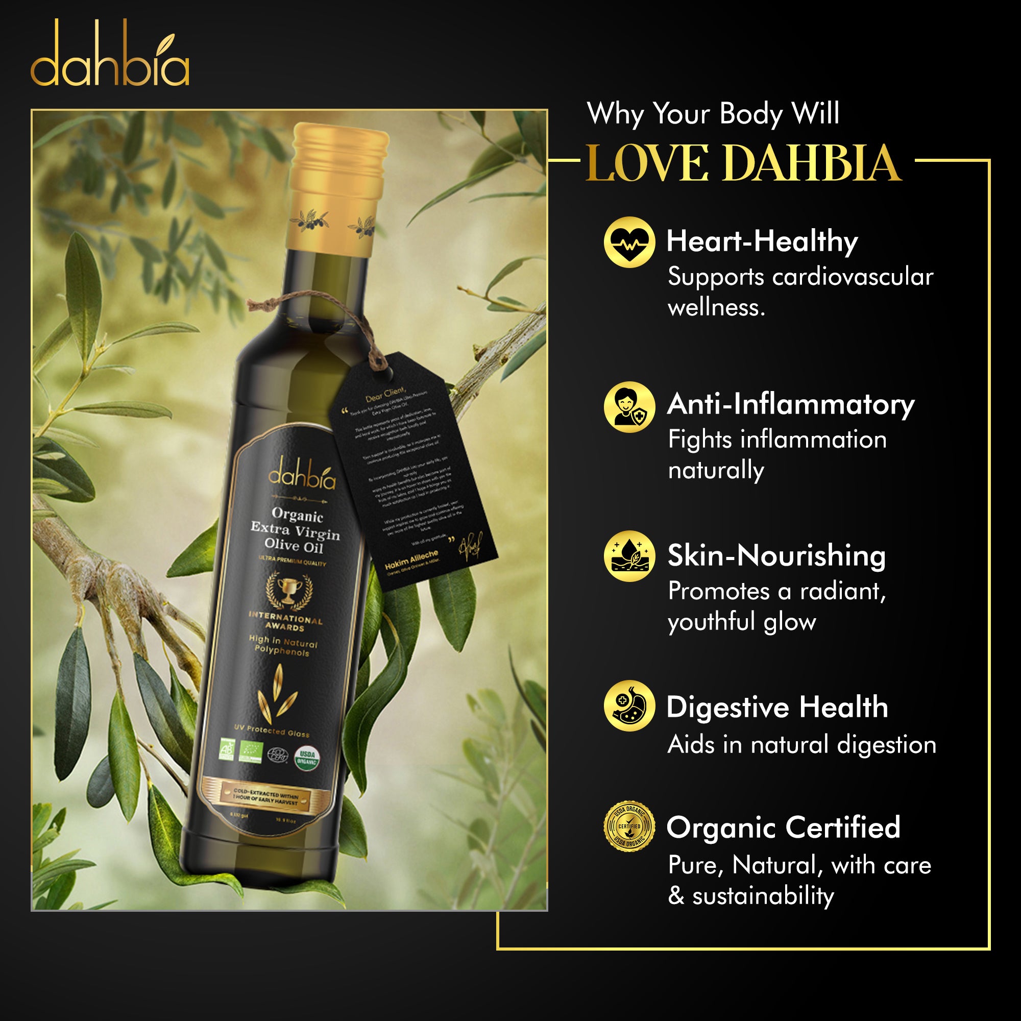 Dahbia Ultra-Premium Extra Virgin Olive Oil