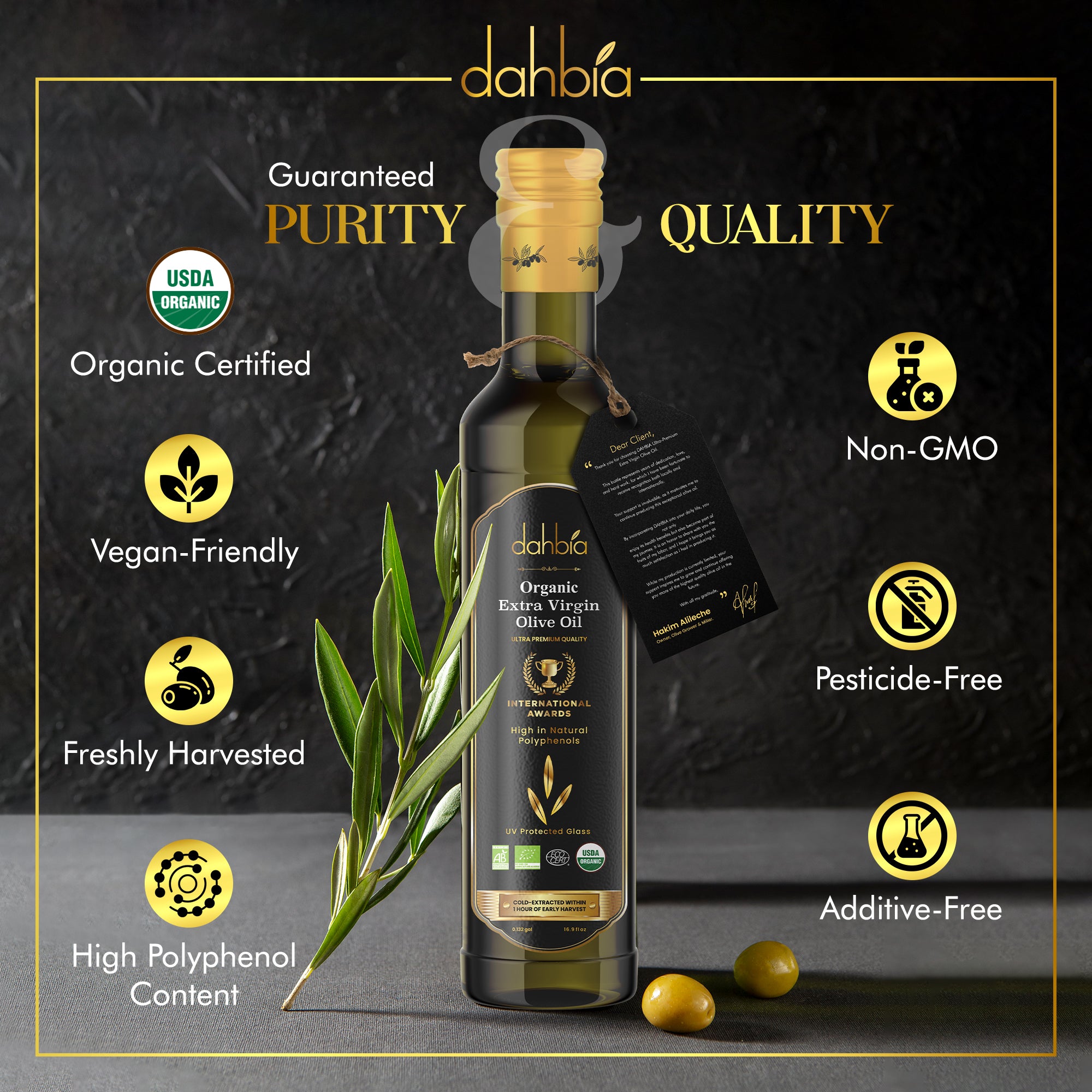 Dahbia Ultra-Premium Extra Virgin Olive Oil