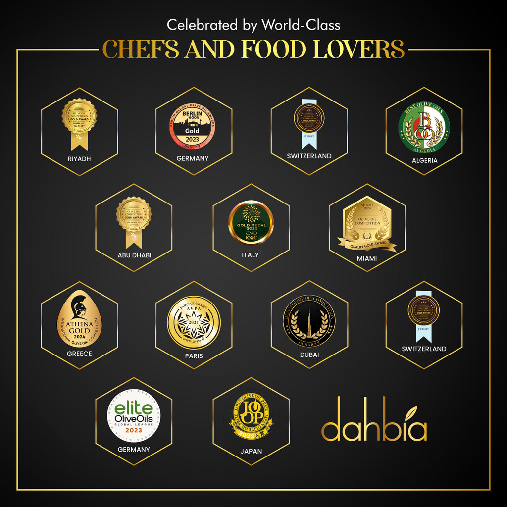 Dahbia Organic Ultra-Premium Extra Virgin Olive Oil (Save 40% on 1 Bottle or 45% on 2+ Bottles)